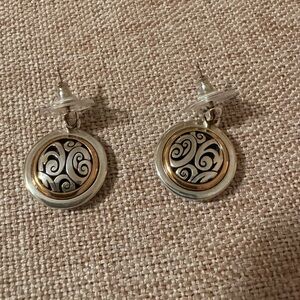 Brighton Round Spinmaster post style dangle earring